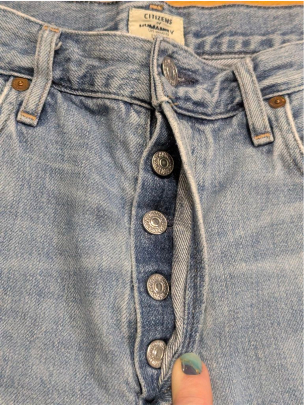 Citizens of Humanity Liya Jeans Blue Straight Leg Size 27 - Picture 6 of 14